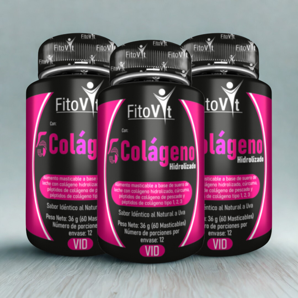 5 COLAGENOS X 60 UND FITOVIT - 15% DE DESCUENTO - ÚLTIMAS UNIDADES