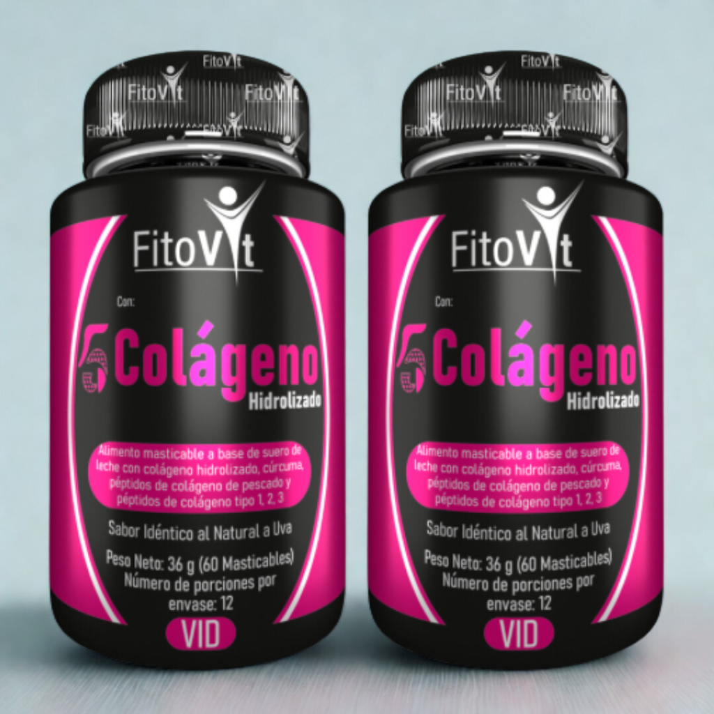 5 COLAGENOS X 60 UND FITOVIT - 15% DE DESCUENTO - ÚLTIMAS UNIDADES