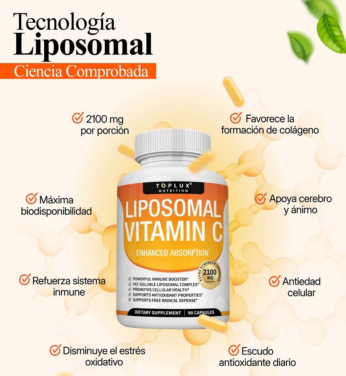 Vitamina C Liposomal Por 90 Cápsulas