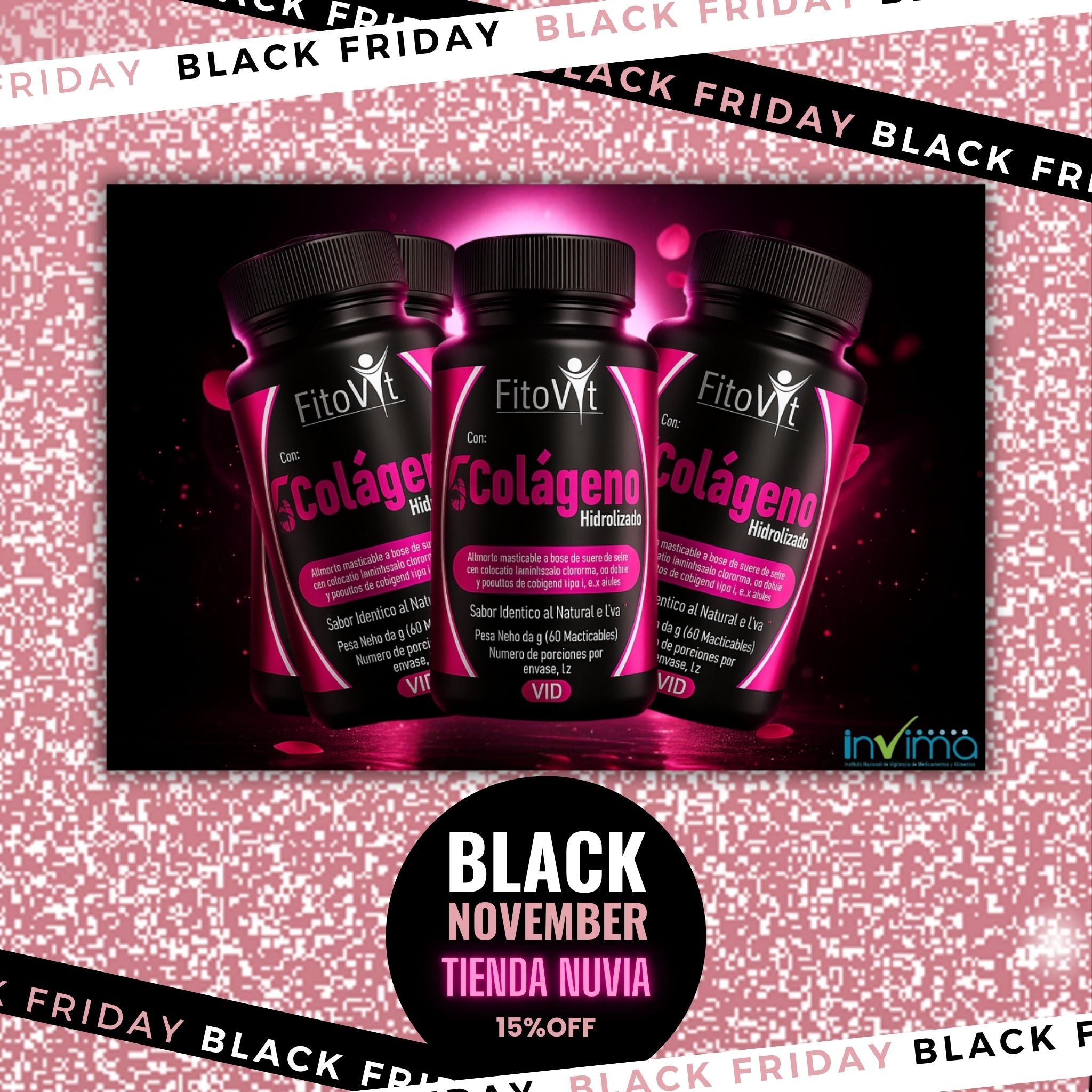5 COLAGENOS X 60 UND FITOVIT - 15% DE DESCUENTO - ÚLTIMAS UNIDADES