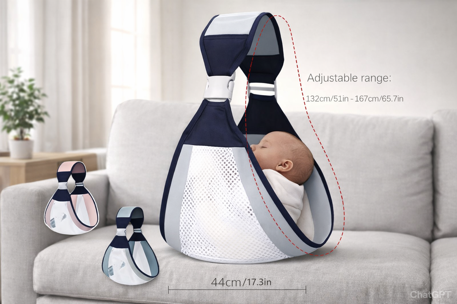 Cargador para bebé ajustable portabebés