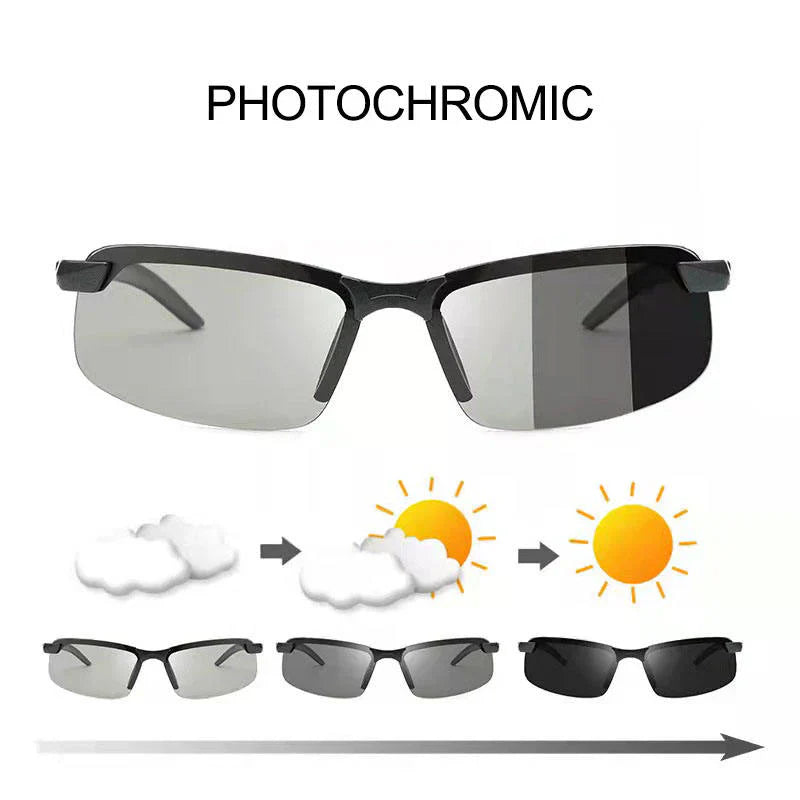 VisionDrive Pro — Lentes fotocromáticos UV400 detalle