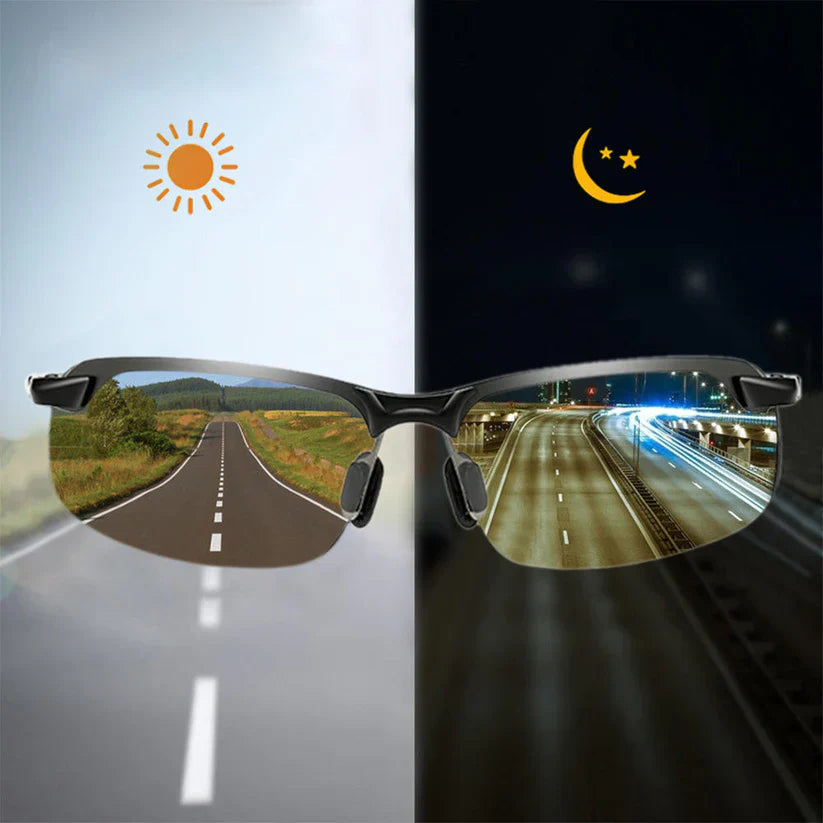 VisionDrive Pro — Vista lateral gafas fotocromáticas